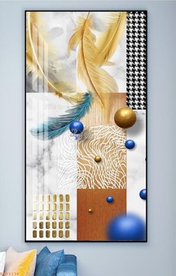 Ảnh gốc File tranh hiện đại pha lê gương KF93135 (nét căng) in mica