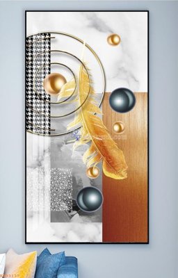 File gốc File tranh hiện đại pha lê gương KF93137 (AI/EPS) cho in ấn