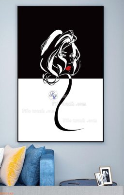 Download file File tranh hiện đại pha lê gương KF93140 (gốc) cho xưởng in