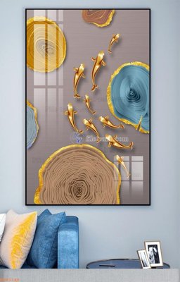 File tranh File tranh hiện đại pha lê gương KF93146 (bản gốc) trang trí văn phòng