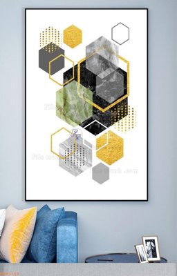 File gốc File tranh hiện đại pha lê gương KF93153 (in mica) cắt laser