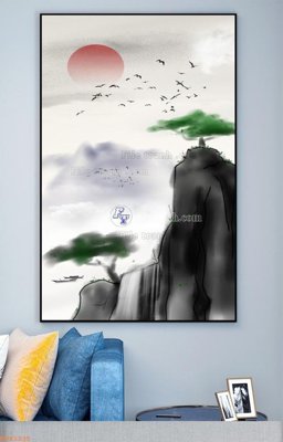 File in mica File tranh hiện đại pha lê gương KF93235 (bản gốc) siêu trong