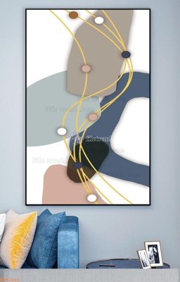 Hình ảnh file gốc in trần nhà File tranh hiện đại pha lê gương KF93261