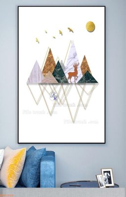 Chi tiết file tranh tráng gương File tranh hiện đại pha lê gương KF93295 (ảnh gốc)