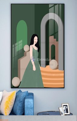 File tranh File tranh hiện đại pha lê gương KF93299 (ảnh gốc) in trần xuyên sáng