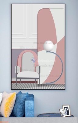 File ảnh gốc File tranh hiện đại pha lê gương KF93318 không vỡ nét