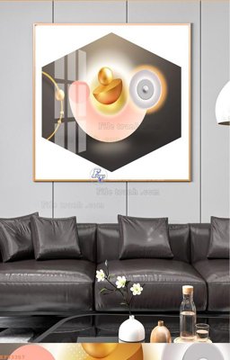 File gốc File tranh hiện đại pha lê gương KF93357 (PSD/TIFF) độ phân giải cao