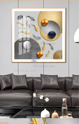 File gốc File tranh hiện đại pha lê gương KF93366 (trang trí) phòng làm việc