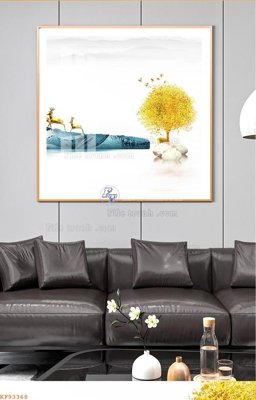 Tải file File tranh hiện đại pha lê gương KF93368 (gốc) in tranh tráng gương