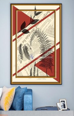 File tranh gốc File tranh hiện đại pha lê gương KF93372 chủ đề hiện đại