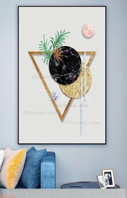 File gốc File tranh hiện đại pha lê gương KF93389 (cho in ấn) độc quyền