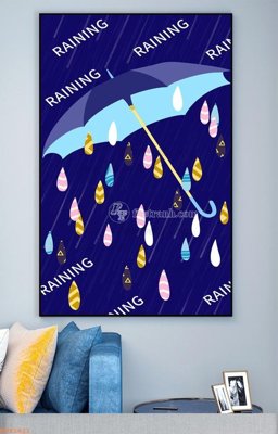 File tranh gốc File tranh hiện đại pha lê gương KF93421 chủ đề hiện đại