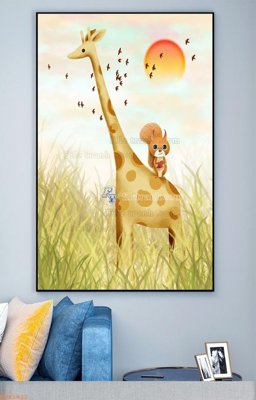 File in ấn cao cấp File tranh hiện đại pha lê gương KF93422 (file gốc)