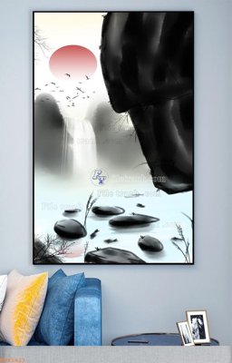 Chi tiết file tranh tráng gương File tranh hiện đại pha lê gương KF93423 (ảnh gốc)