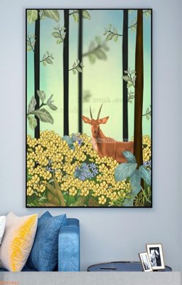 File tranh File tranh hiện đại pha lê gương KF93461 (bản gốc) in canvas