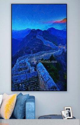 File tranh gốc File tranh hiện đại pha lê gương KF93462 chủ đề hiện đại