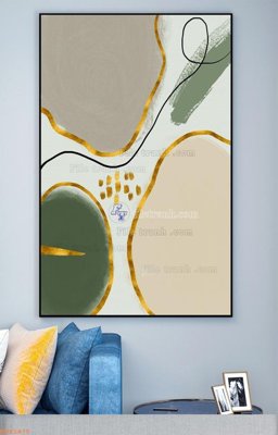 File in lụa File tranh hiện đại pha lê gương KF93475 (phong cảnh) File tranh hiện đại pha lê gương KF93475