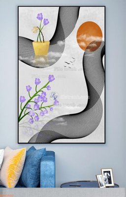 File PSD File tranh hiện đại pha lê gương KF93532 (nguyên bản) cho thiết kế