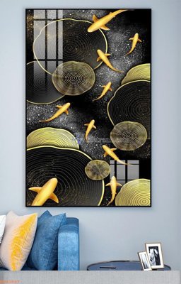 File tranh File tranh hiện đại pha lê gương KF93597 (gốc) in trên kính