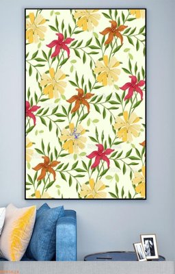 File in trần File tranh hiện đại pha lê gương KF93624 (bản gốc) trời sao