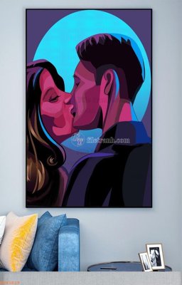 File ảnh File tranh hiện đại pha lê gương KF93629 (gốc) in PP, decal