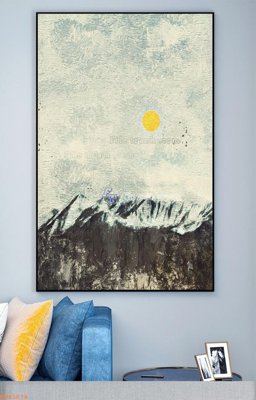 Tải file File tranh hiện đại pha lê gương KF93674 (gốc) chủ đề phong thủy