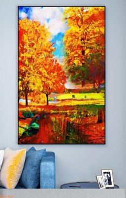 Tải file File tranh hiện đại pha lê gương KF93696 (gốc) chủ đề phong thủy