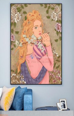 File tranh File tranh hiện đại pha lê gương KF93782 (file gốc) chủ đề phong thủy