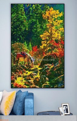 File gốc File tranh hiện đại pha lê gương KF93836 (in tráng gương) ốp tường