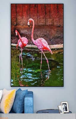 Download file File tranh hiện đại pha lê gương KF93909 (gốc) in mica bàn thờ