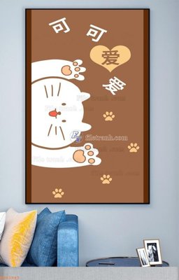 Download file File tranh hiện đại pha lê gương KF93943 (gốc) in mica đèn LED