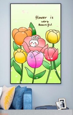 File PSD File tranh hiện đại pha lê gương KF93958 (bản gốc) cho nhà in