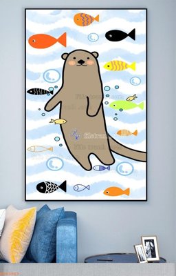 Download file File tranh hiện đại pha lê gương KF93963 (chất lượng in ấn)