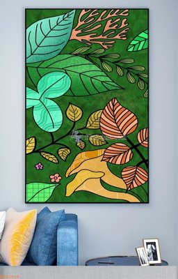 File gốc File tranh hiện đại pha lê gương KF93978 (chủ đề hiện đại) trang trí