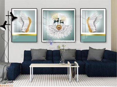 Chi tiết file gốc File tranh hiện đại pha lê gương KF94072 (cho in tráng gương)