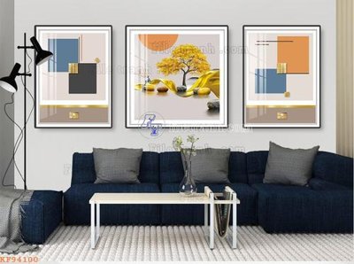 Download file File tranh hiện đại pha lê gương KF94100 (gốc) in mica bàn thờ