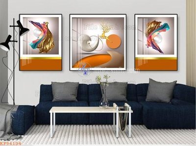 File PSD in ấn File tranh hiện đại pha lê gương KF94104 (chất lượng cao)