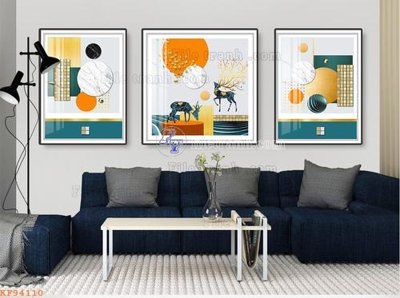 File ảnh File tranh hiện đại pha lê gương KF94110 (gốc) dùng in Pano