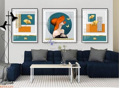 File tranh gốc File tranh hiện đại pha lê gương KF94124 (bản quyền) file PSD