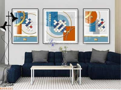 File tranh File tranh hiện đại pha lê gương KF94161 (bản gốc) treo tường