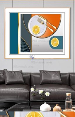 Ảnh gốc file in lụa File tranh hiện đại pha lê gương KF94192 chi tiết