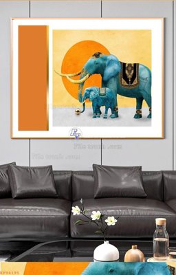 Download file gốc File tranh hiện đại pha lê gương KF94195 (in mica) trong suốt