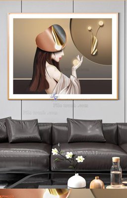 Chi tiết file ảnh File tranh hiện đại pha lê gương KF94223 sắc nét