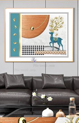 Cung cấp file tranh gốc File tranh hiện đại pha lê gương KF94226 độc quyền