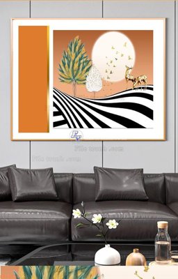 Download file gốc File tranh hiện đại pha lê gương KF94249 (dùng cho in ấn)