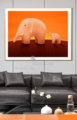 File tranh File tranh hiện đại pha lê gương KF94256 (gốc) in vải canvas