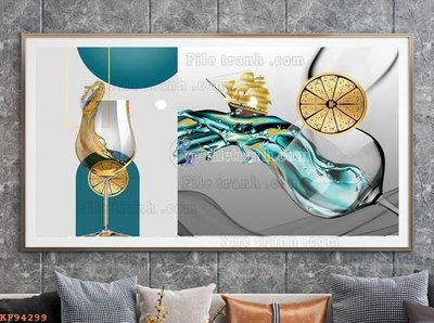 Tệp tin gốc File tranh hiện đại pha lê gương KF94299 (chất lượng) File tranh hiện đại pha lê gương KF94299