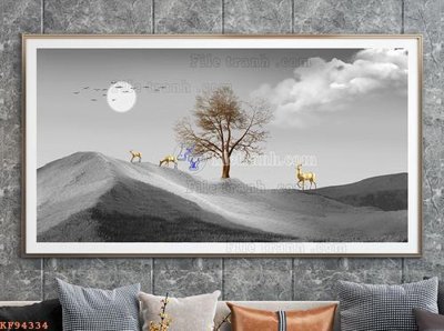 File tranh File tranh hiện đại pha lê gương KF94334 (gốc) in backlit film