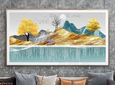 Chi tiết file tranh tráng gương File tranh hiện đại pha lê gương KF94352 (ảnh gốc)