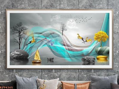 Mua file tranh gốc File tranh hiện đại pha lê gương KF94365 tại Filetranh.com